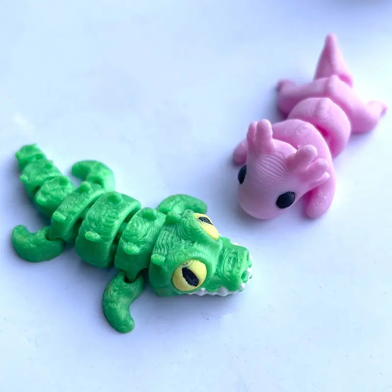 Mini Cute Animal Figurines Mystery Set, 3D Printed Tiny Animals for Dollhouse Decor DIY Craft Party Favors