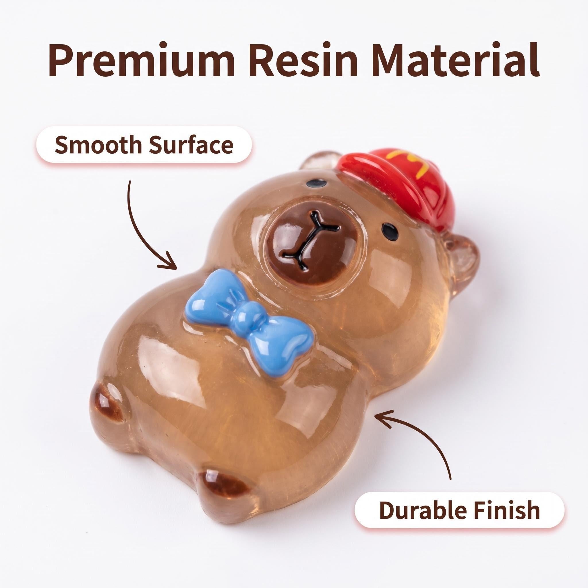 Random Blind Bag Cute Capybara Resin Flat Charms for DIY Craft Decoration
