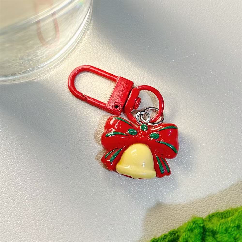 Kawaii Christmas Character Keychains – Cute Santa & Reindeer Backpack Charms