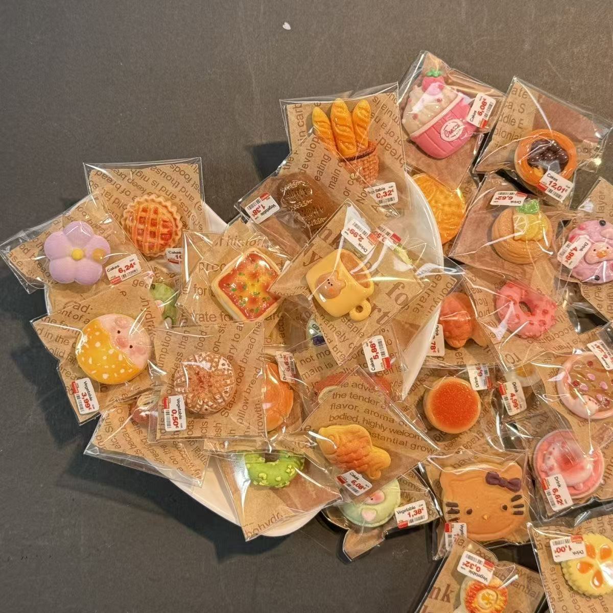 Miniature Dessert & Bakery Food Toys - Individual Blind Bag Packaging, Realistic Tiny Food Models for Kids’ Dollhouse & Pretend Play