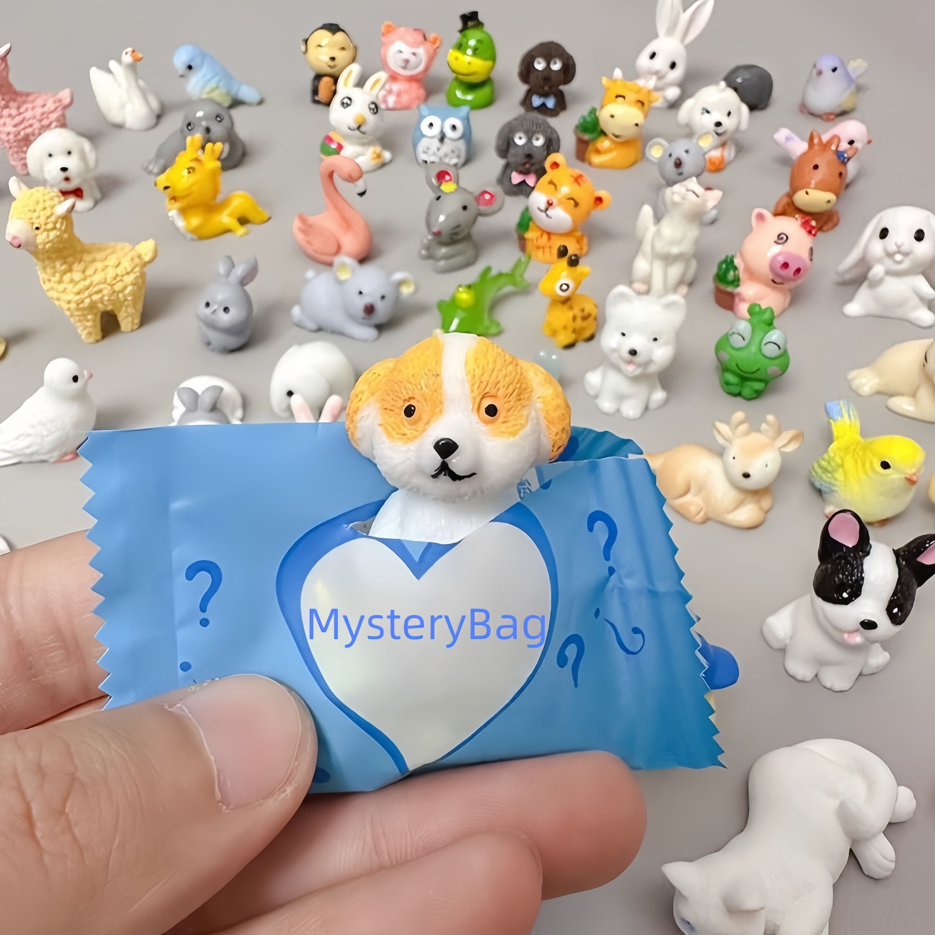 Surprise Mini Zoo & Pet Figures – 3D Resin Animal Blind Bags
