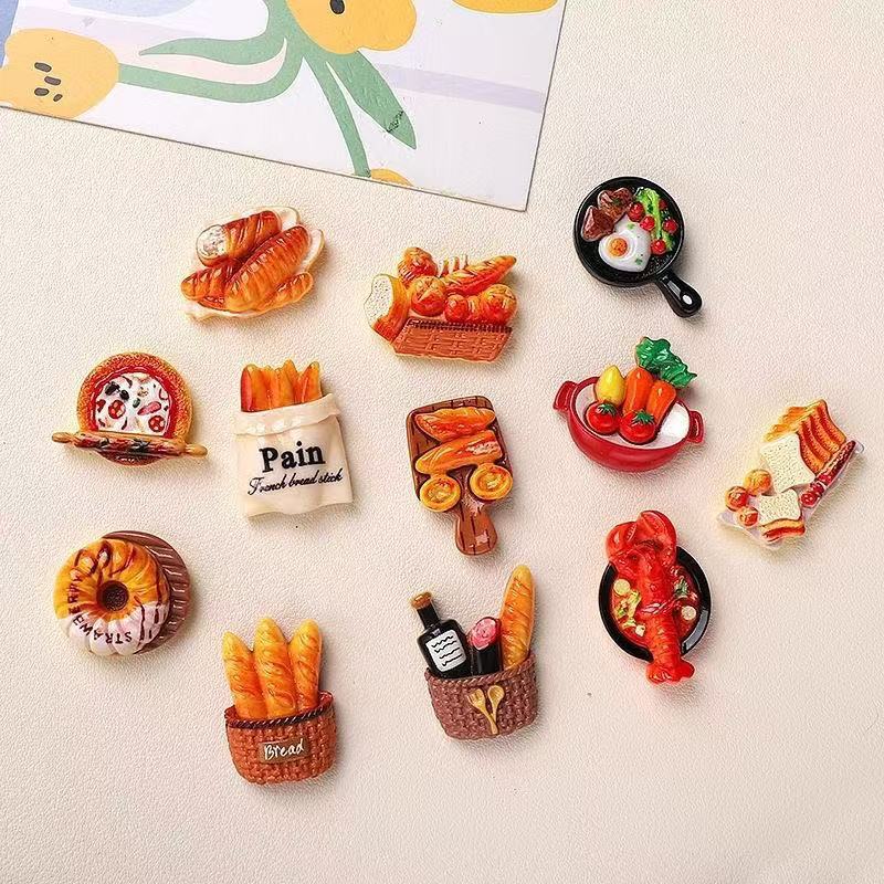 Miniature European Bakery Resin Charms – Cute Faux Food DIY Craft Sets