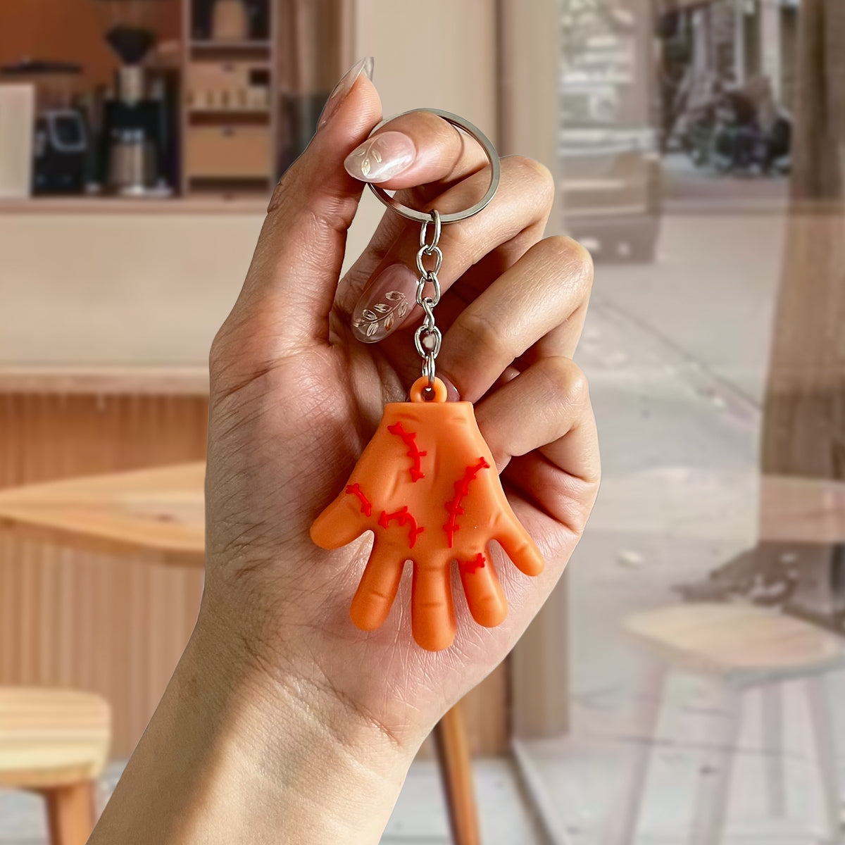 Halloween Cartoon 3D Soft Rubber Figurine Keychain Cute Spooky Accessory