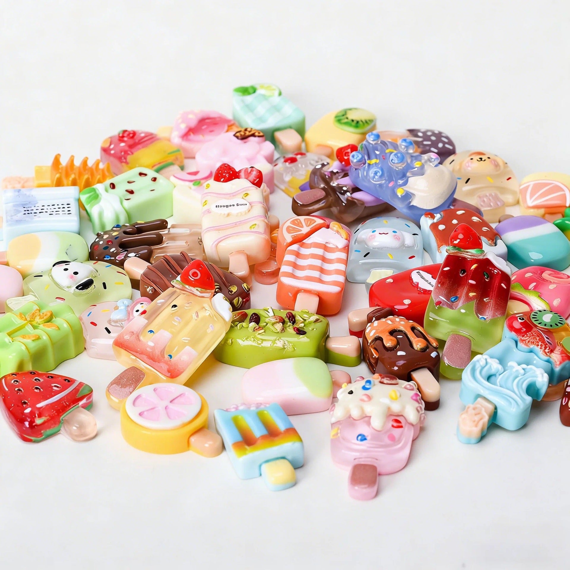 Kawaii Mini Ice Cream Popsicle Mystery Bags – Surprise Collectible Charms
