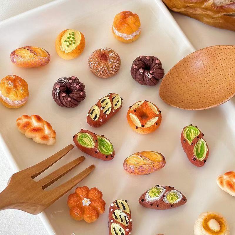 Hyper-Realistic Miniature French Bakery Resin Charms – DIY Decoden & Memo Magnet Supplies