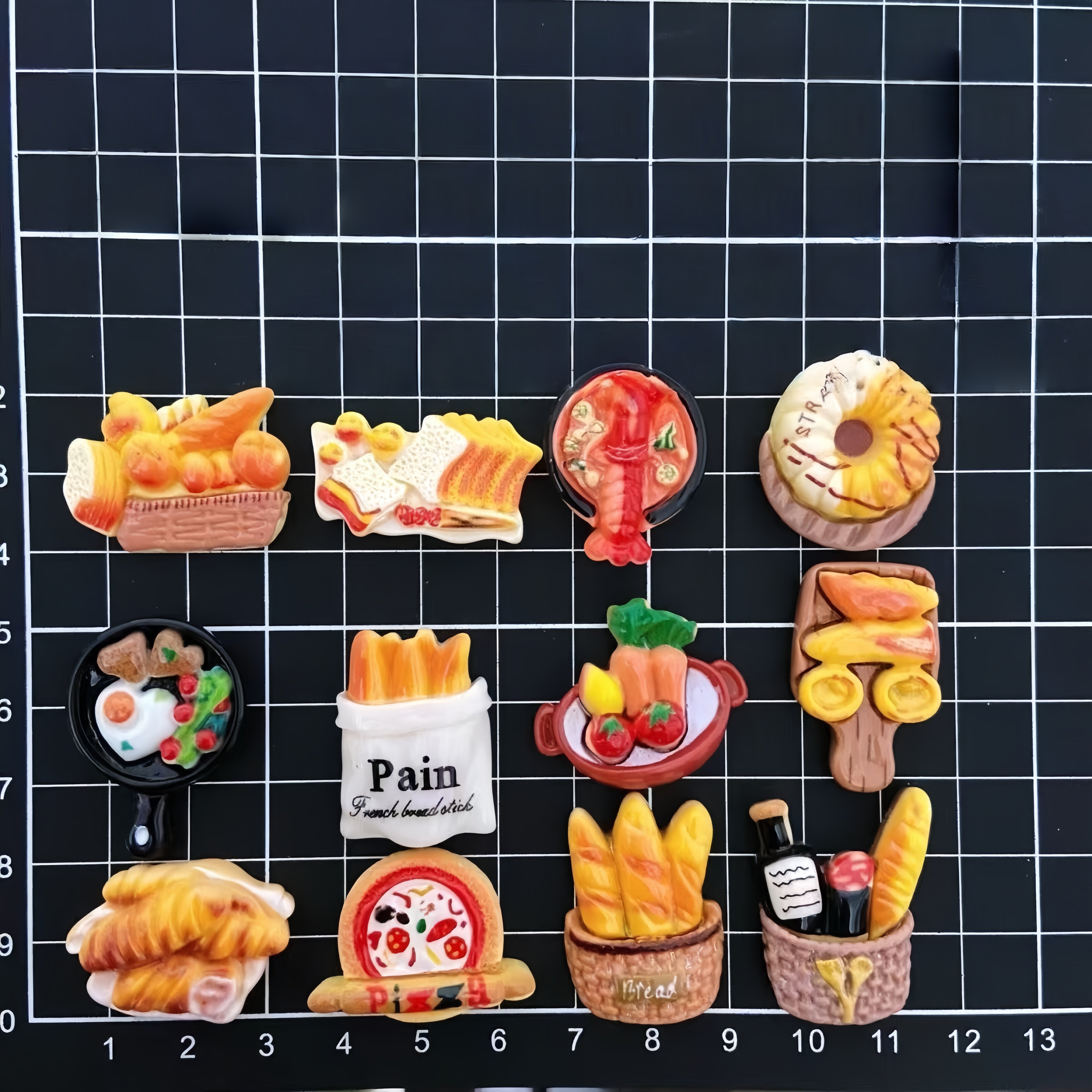 Miniature European Bakery Resin Charms – Cute Faux Food DIY Craft Sets