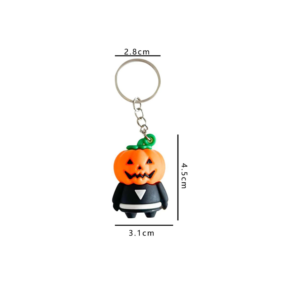 Halloween Cartoon 3D Soft Rubber Figurine Keychain Cute Spooky Accessory