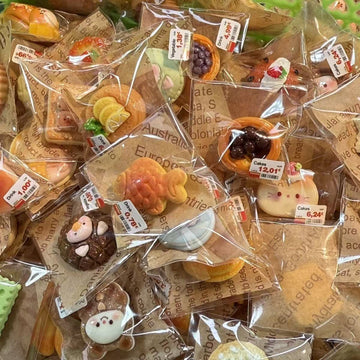 Miniature Dessert & Bakery Food Toys - Individual Blind Bag Packaging, Realistic Tiny Food Models for Kids’ Dollhouse & Pretend Play