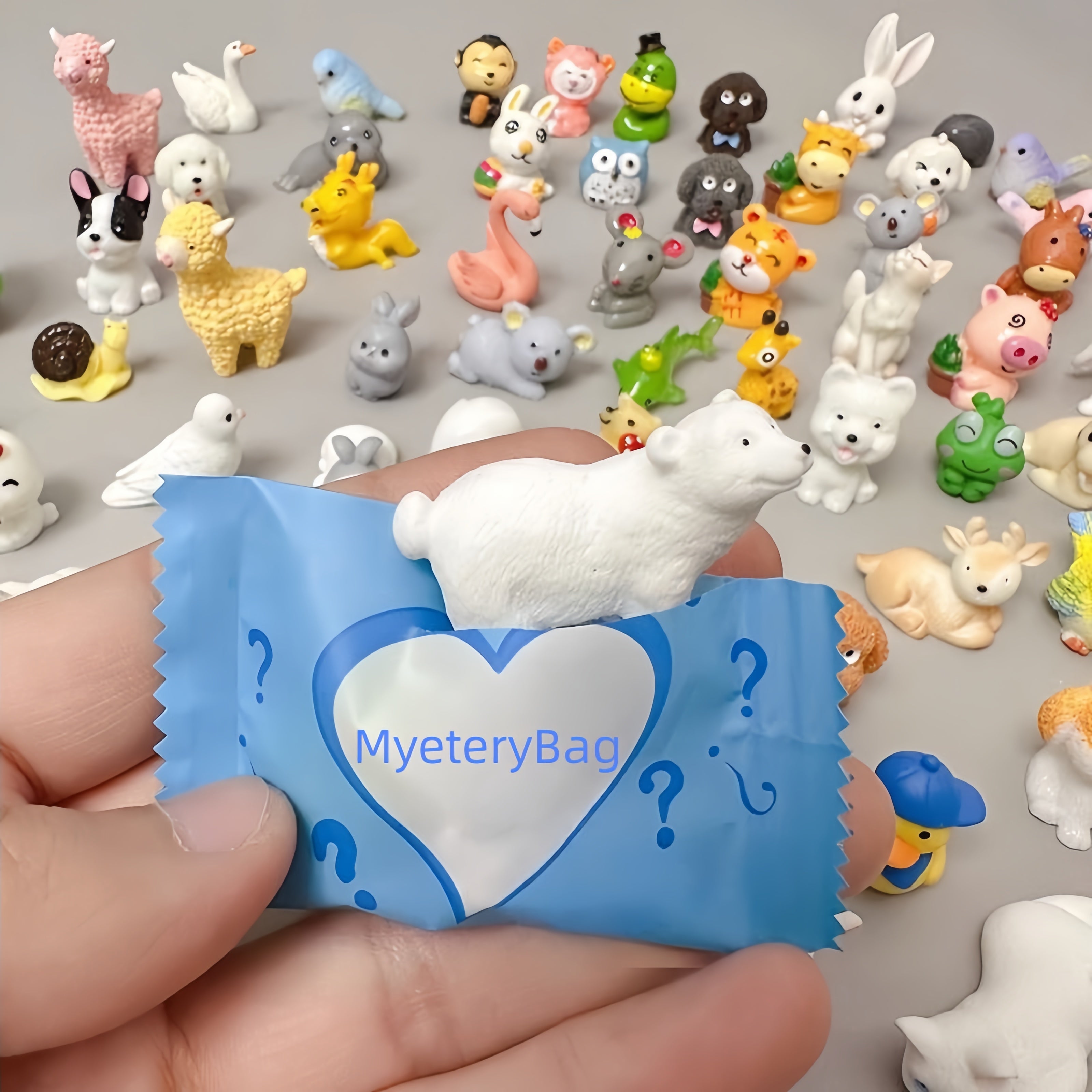 Surprise Mini Zoo & Pet Figures – 3D Resin Animal Blind Bags