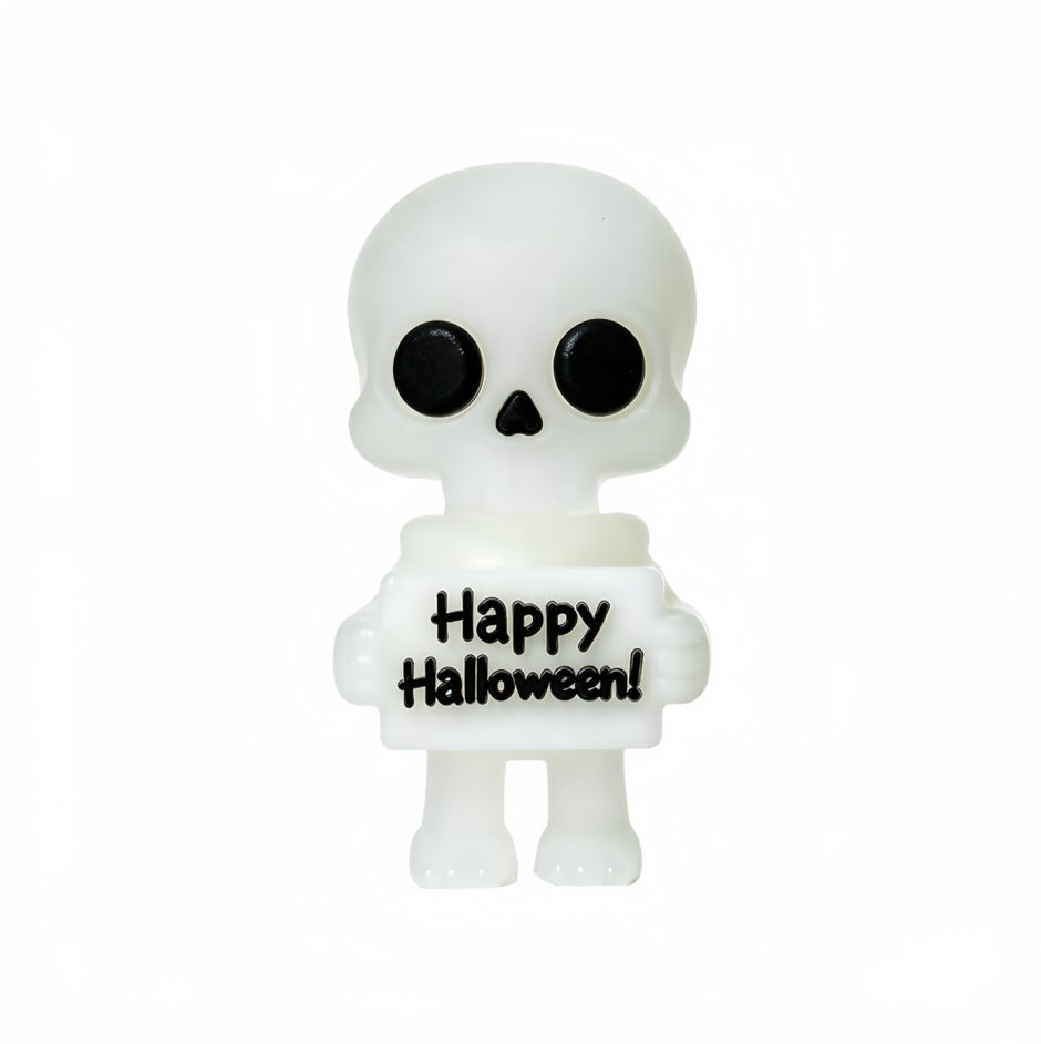 Glow in The Dark Cute Halloween Cartoon Mini Figurine Set, Spooky Halloween Ornaments for Desktop Party Decor