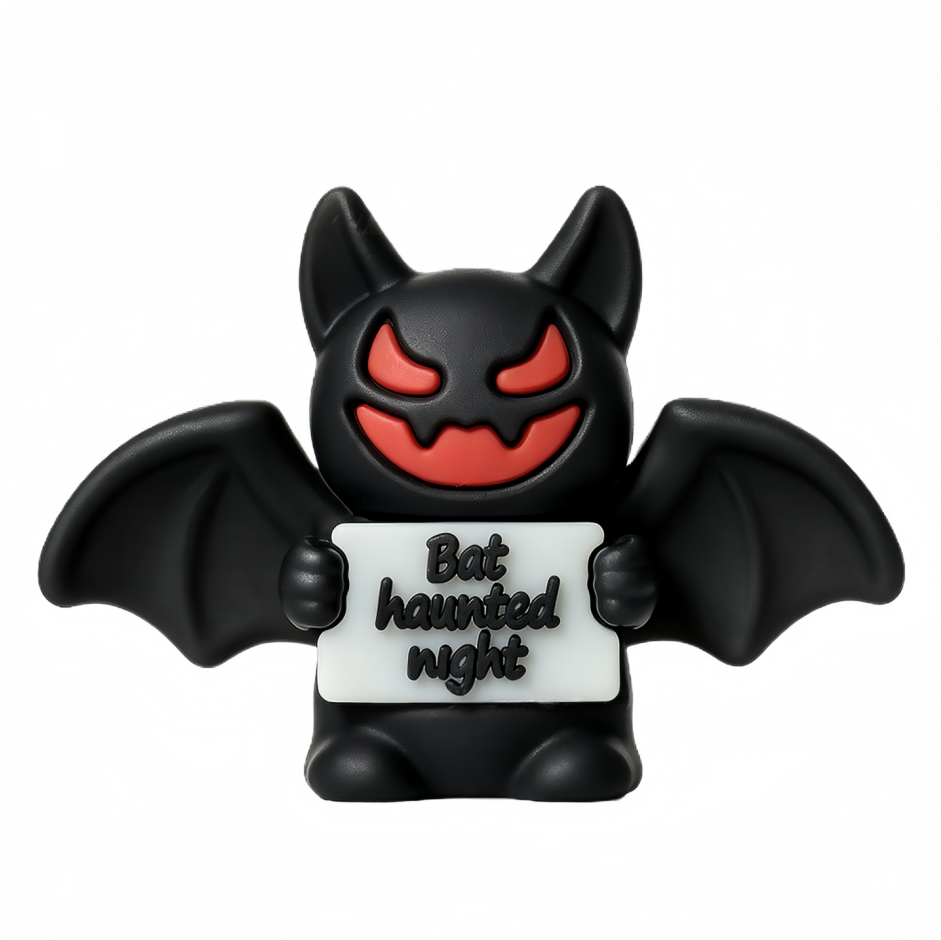 Glow in The Dark Cute Halloween Cartoon Mini Figurine Set, Spooky Halloween Ornaments for Desktop Party Decor